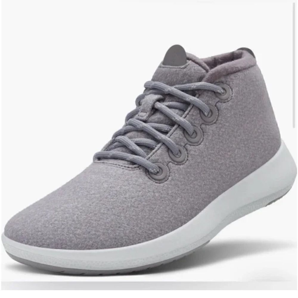 Allbirds | Womens Wool Runner-Up Mizzle Light Gray High Top Lace Up Sneakers 10